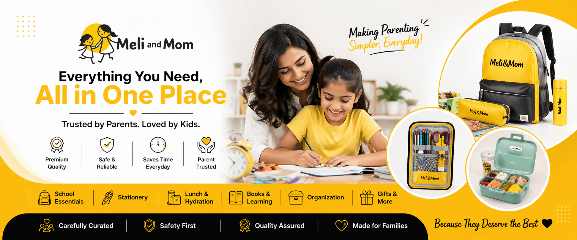 Meli and Mom — everything you need in one place, curated in a single premium kit