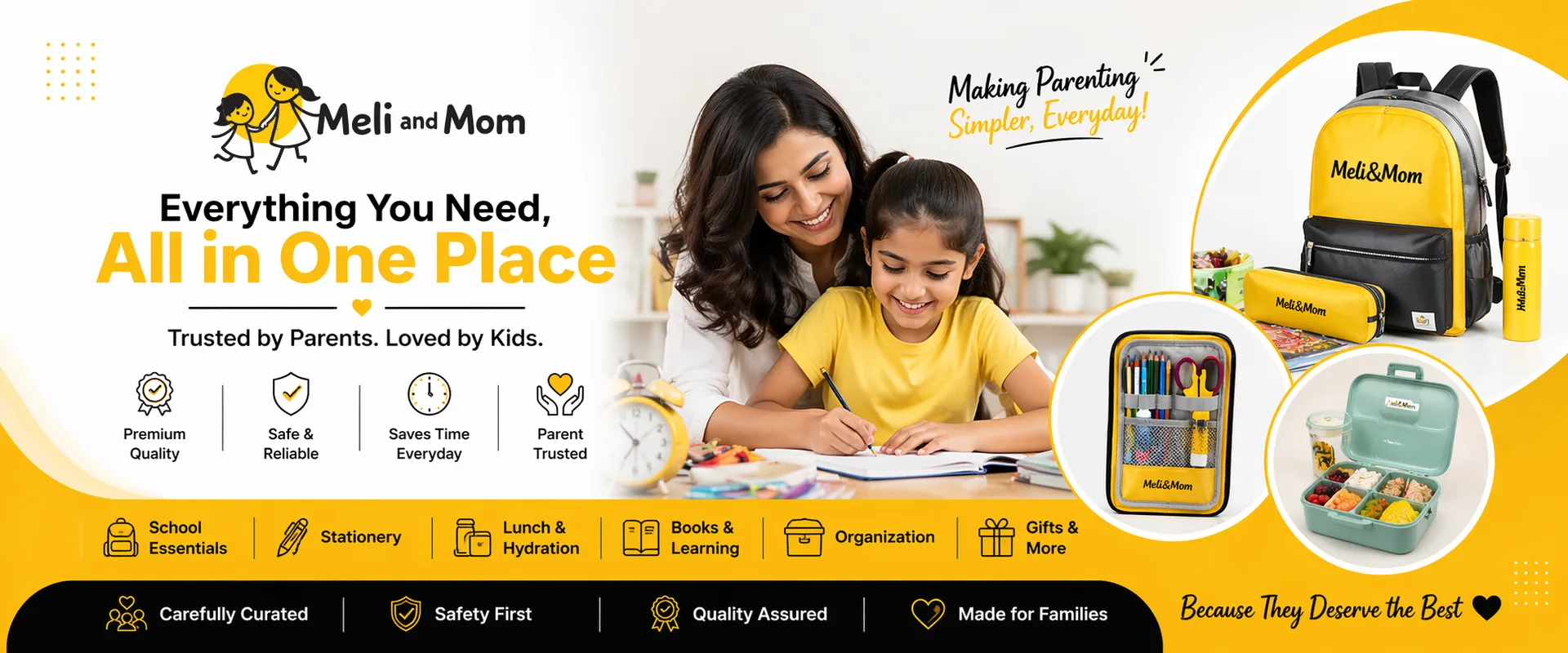Meli and Mom — Everything you need in one place